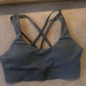 Zyia light n tight black strappy bra